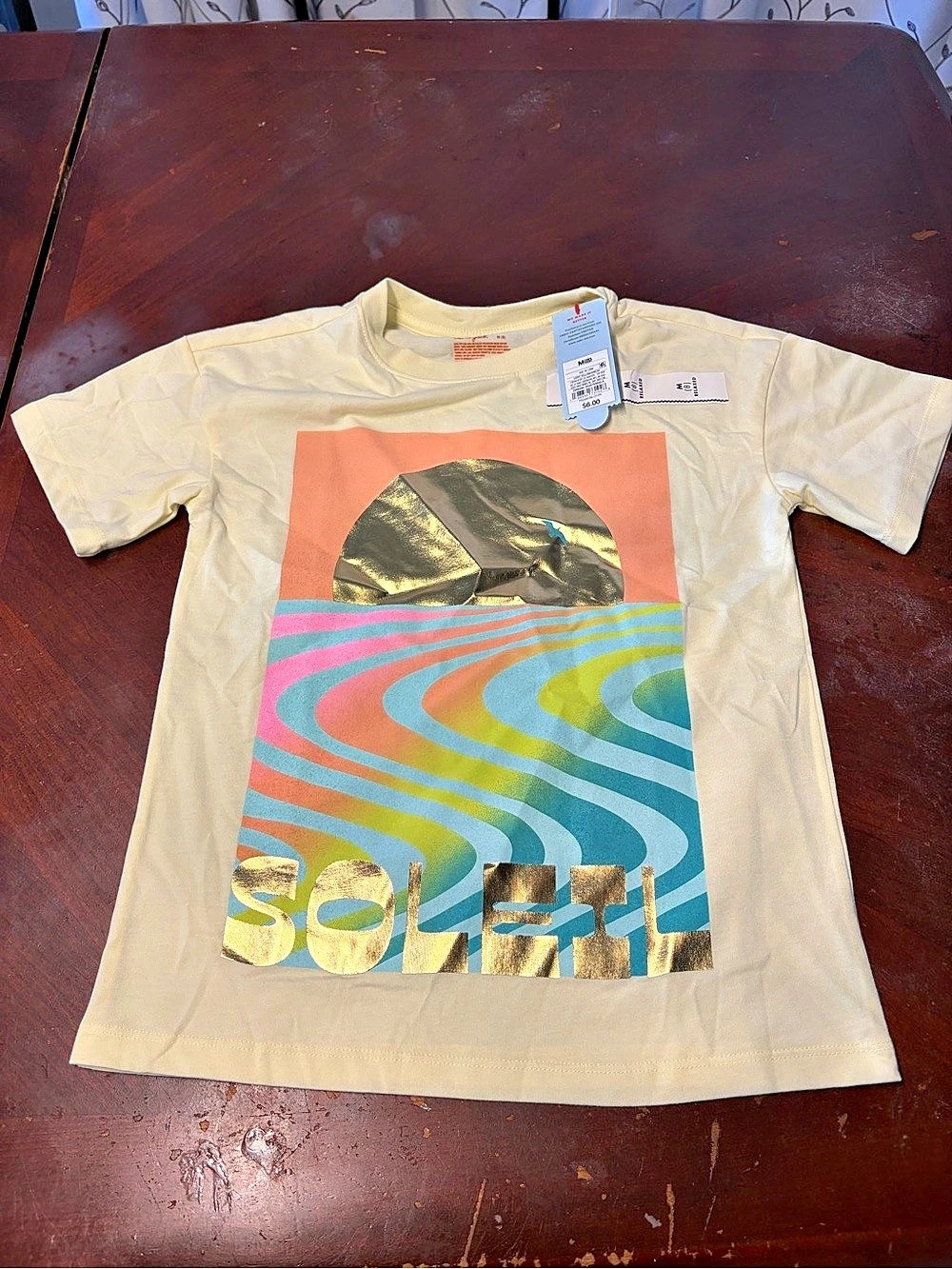 Cat & Jack Girls' Short Sleeve Oversized Soleil Graphic T-Shirt Girls' Soleil